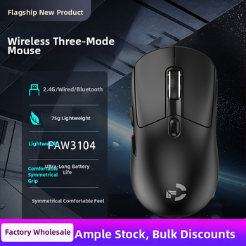 HXPRO Trīs režīmu Bluetooth pele bezvadu uzlādei – spēlēm un birojām, USB, darbības attālums 10 m