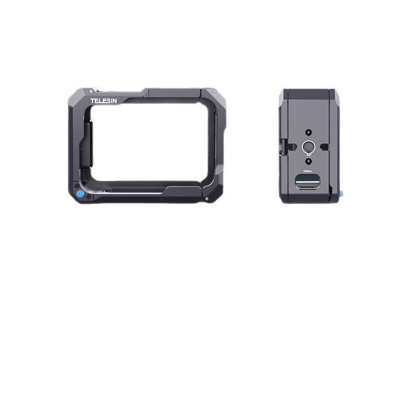 Telesin GP13 kovová klietka pre GoPro – vylepšený model, kompatibilný s HERO 9–13, hliníková zliatina, kód produktu S6-fms-15-tgp