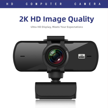 HD bezvadu webkamera videokonferencēm ar autofokusu un iebūvētu mikrofonu, izšķirtspēja 2560x1440 pie 25fps, USB 2.0