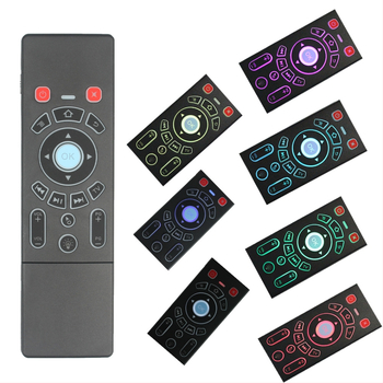 Bezvadu divpusēja tastatūra un pele tālvadības pults set‑top kastītei, projektoram un viedajam televizoram — Modelis T6, USB interfeiss, darbības diapazons 10 m, svars 0,18 kg