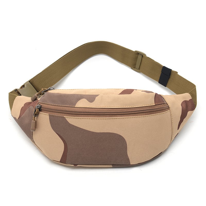 Férfi Oxford szövetből készült vízálló sport deréktáska, keresztpánttal, kerékpározáshoz – 2025 tavasz bemutató