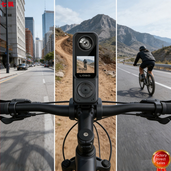 Dvojlencová akčná kamera s IR nočným videním a otočným objektívom, 10-hodinová výdrž batérie, TF karta úložisko