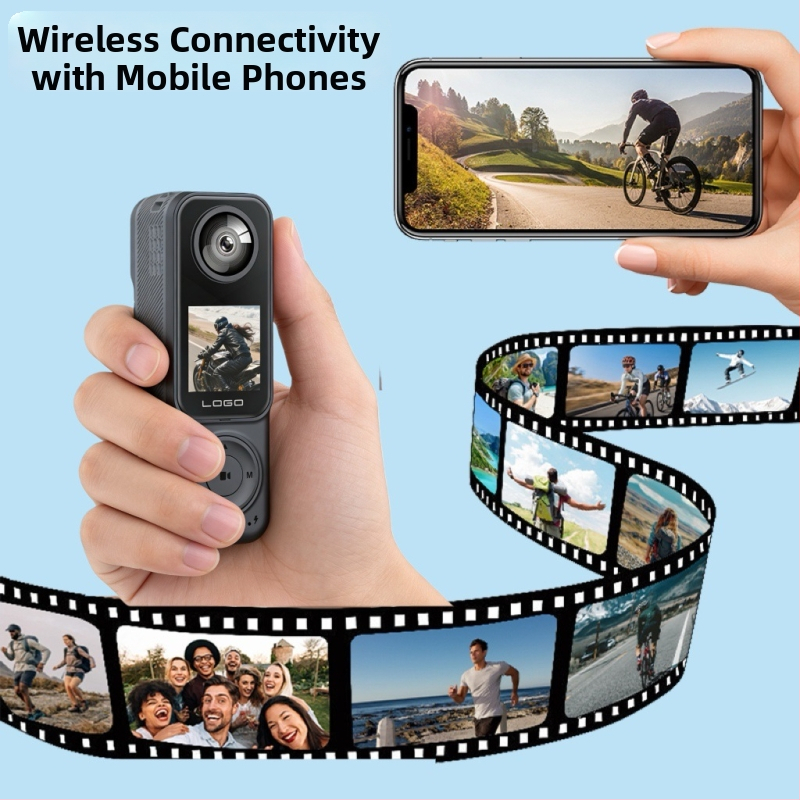 Dvojlencová akčná kamera s IR nočným videním a otočným objektívom, 10-hodinová výdrž batérie, TF karta úložisko