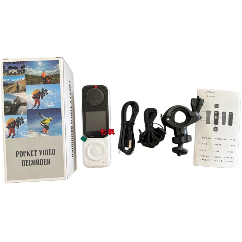 Dvojlencová akčná kamera s IR nočným videním a otočným objektívom, 10-hodinová výdrž batérie, TF karta úložisko