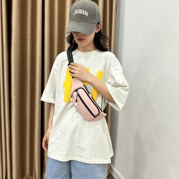 Uniszex övtáska telefonhoz, poliészterből készült, nylon bélés, 2025 tavasz