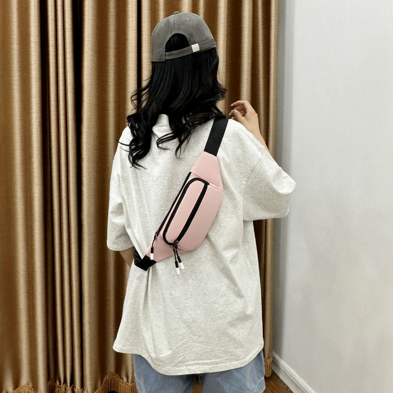 Uniszex övtáska telefonhoz, poliészterből készült, nylon bélés, 2025 tavasz