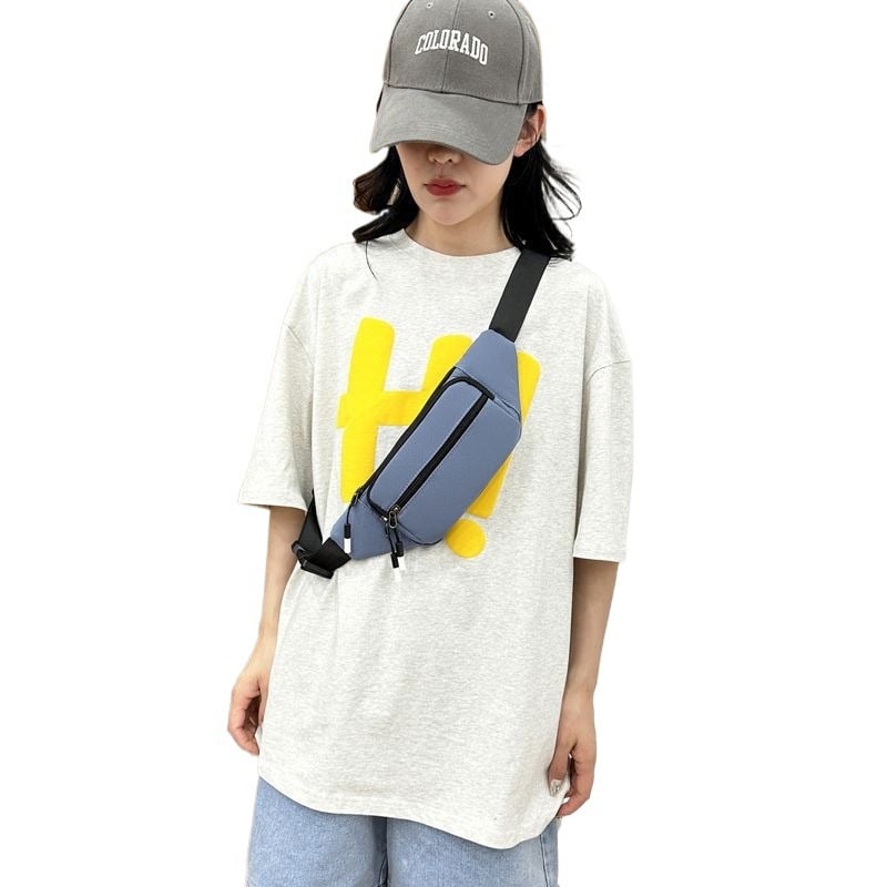 Uniszex övtáska telefonhoz, poliészterből készült, nylon bélés, 2025 tavasz