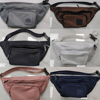 Uniszex nejlon deréktáska kereszttartó pánttal, ultrakönnyű, nagy kapacitású, kültéri sportokra