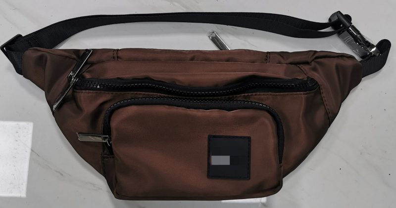 Uniszex nejlon deréktáska kereszttartó pánttal, ultrakönnyű, nagy kapacitású, kültéri sportokra