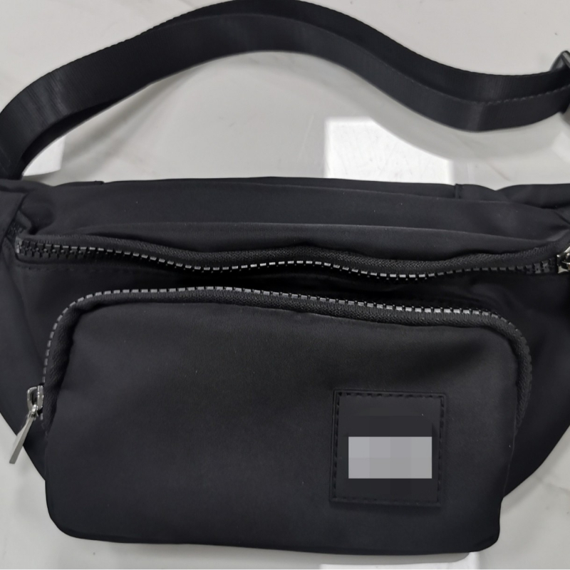 Uniszex nejlon deréktáska kereszttartó pánttal, ultrakönnyű, nagy kapacitású, kültéri sportokra