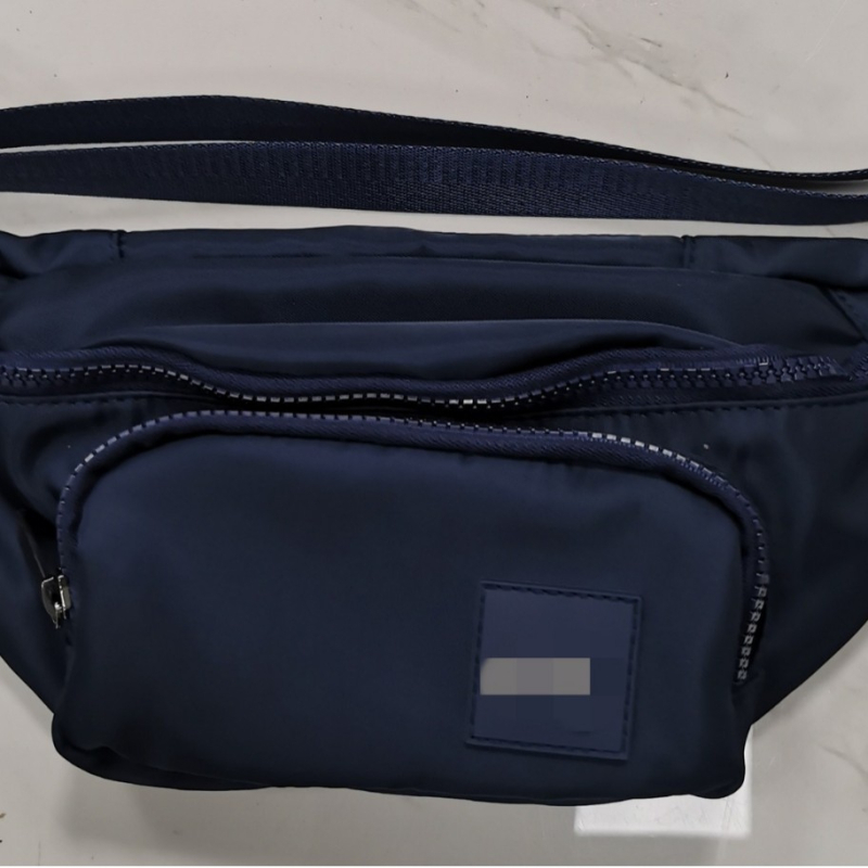 Uniszex nejlon deréktáska kereszttartó pánttal, ultrakönnyű, nagy kapacitású, kültéri sportokra