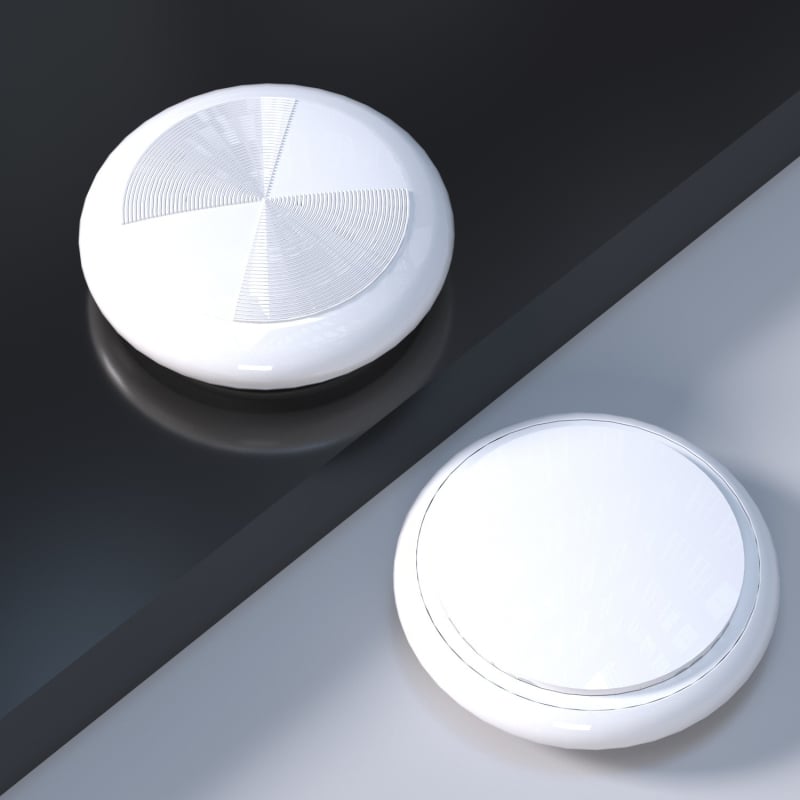 Смарт Bluetooth тракер против загуба за ключове и телефон, GPS локализация, обхват 15–30 m, батерия 210 mAh, тегло 26 g, размери 32x8.8 mm