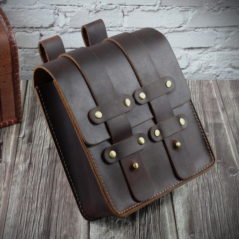 Muška pojasna torba od prave kože, otporna na habanje, s nylon podstavom, model 3615/3616, Niuyike