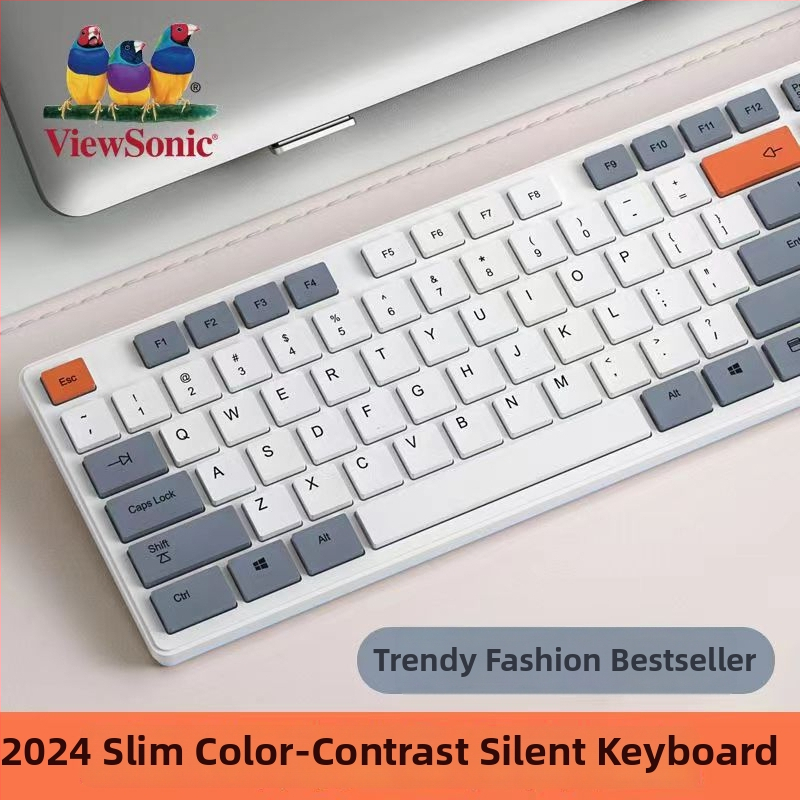 ViewSonic USB klávesnica, vodotesná, ergonómna, 1800dpi, uvedená v roku 2020