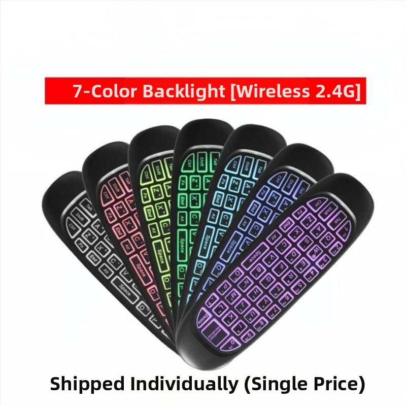 Bezvadu tastatūra un pele ar kustības sensoru (air mouse) – USB, divi vienā