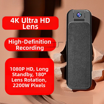 Cameră sport 4K cu stabilizare, vizionare de noapte, recorder portabil audio-video