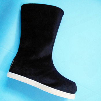 Ghete în stil Republica Chineză, partea superioară din bumbac, branț din pânză, talpă din cauciuc, pentru bărbați