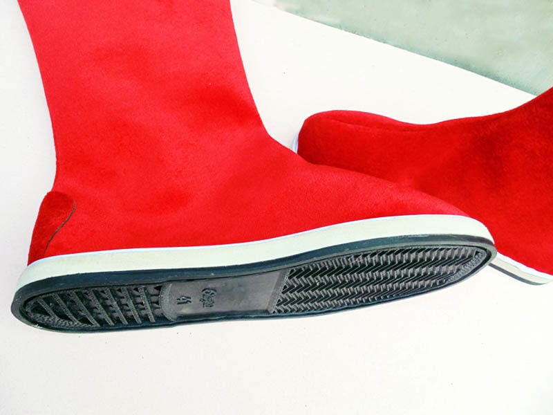 Ghete în stil Republica Chineză, partea superioară din bumbac, branț din pânză, talpă din cauciuc, pentru bărbați