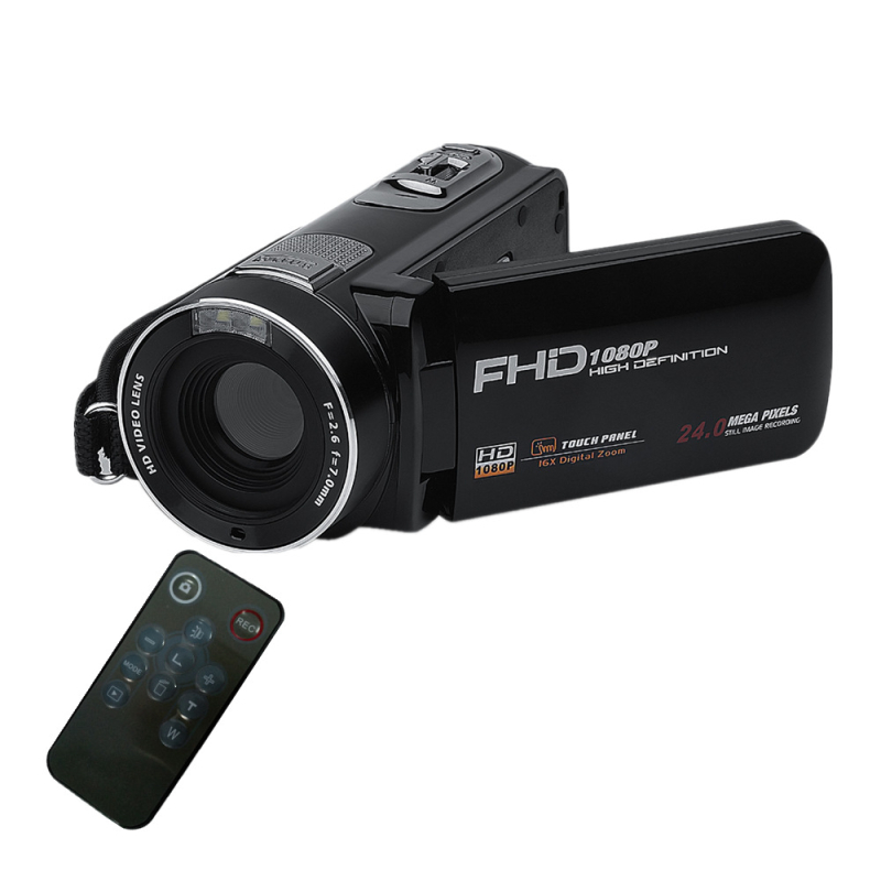 Kućna kamera s daljinskim upravljačem, 1080p Full HD, CMOS senzor, Sony objektiv, 3,0-inčni dodirni LCD, noćno snimanje