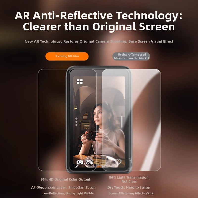 Sincerity DJI Pocket 3 AR pretatspoguļojošs aizsargfilms – augstas izšķirtspējas aizsargfilms ekrānam un objektīvam, izcelsme Dongguan, virsmas apstrāde