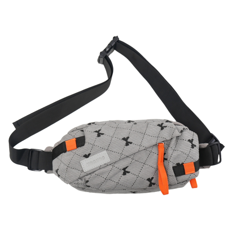 Crossbody torba s personaliziranim uzorkom, platneni materijal, zatvarаč, unutarnje džepove za telefon i dokumente, torba s poklopcem, stil za rekreacijsko putovanje