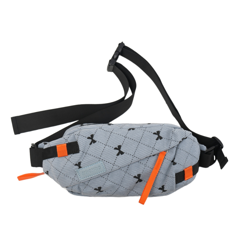 Crossbody torba s personaliziranim uzorkom, platneni materijal, zatvarаč, unutarnje džepove za telefon i dokumente, torba s poklopcem, stil za rekreacijsko putovanje