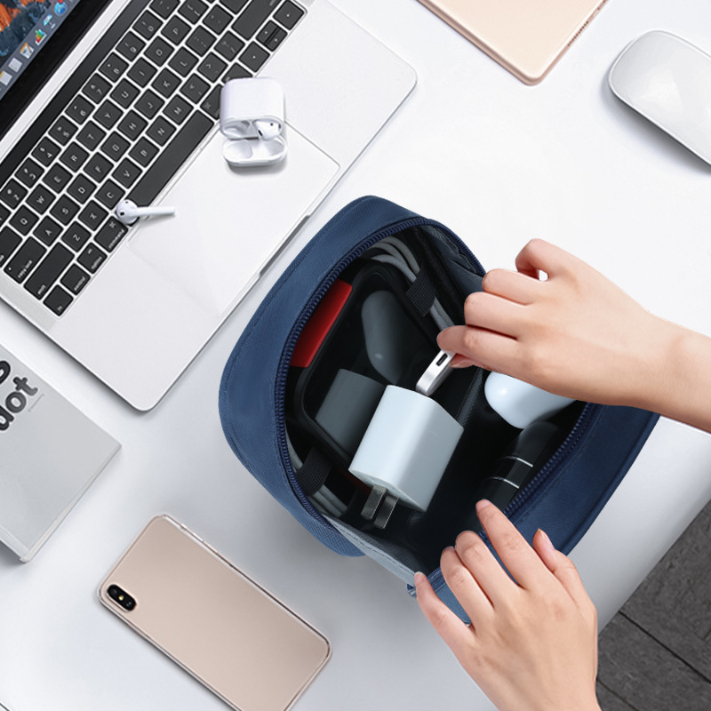 Craftsman Geantă pentru cabluri de date – cubică, material Oxford, multifuncțională, stocare pentru călătorii