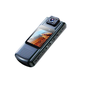 4K Ultra HD κάμερα με οθόνη για συνέδρια και εξωτερική καταγραφή βίντεο, φορητή κάμερα με κλιπ, αποθήκευση σε TF κάρτα, διάρκεια μπαταρίας 5 ώρες, ABS σώμα