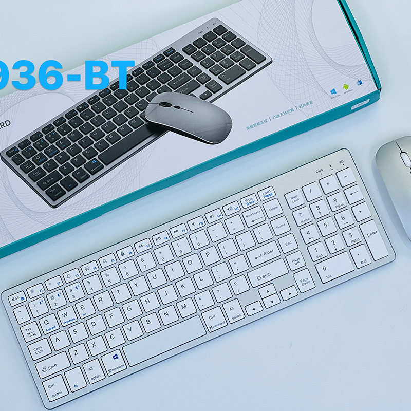 Ασύρτο σετ πληκτρολογίου και ποντικιού Bluetooth με 88–98 πλήκτρα, πράσινοι μηχανικοί διακόπτες, ABS κατασκευή, καθολική συμβατότητα με επιτραπέζιους и φορητούς υπολογιστές