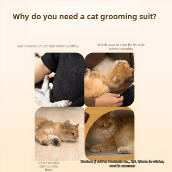 Katės priežiūros prijuostė – minkšta, kvėpuojanti, ketverių sezonų, plaukų neprilipo, tinkama laikyti kates parduotuvėse