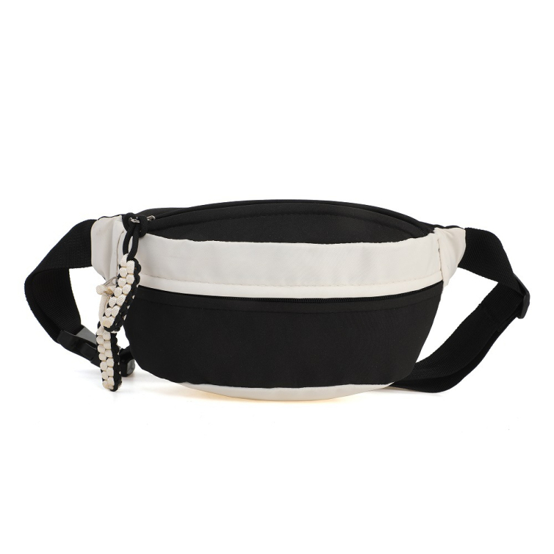 Férfiak és nők számára készült crossbody táska logónyomattal és színblokkal; nylon anyag, poliészter bélés, cipzáras zárás, ID-kártya rekesz, SHUOGUO márka