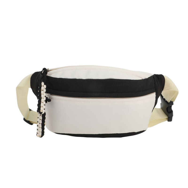 Férfiak és nők számára készült crossbody táska logónyomattal és színblokkal; nylon anyag, poliészter bélés, cipzáras zárás, ID-kártya rekesz, SHUOGUO márka