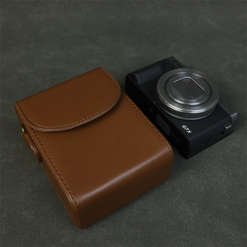 PU bőr kamera táska Canon G7X II / SX740 és Sony RX100 ZV1M2 – kézitáska, flanel bélés, 2023 tavasz megjelenés, uniszex