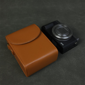 PU bőr kamera táska Canon G7X II / SX740 és Sony RX100 ZV1M2 – kézitáska, flanel bélés, 2023 tavasz megjelenés, uniszex