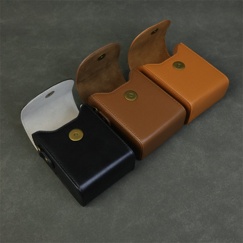 PU bőr kamera táska Canon G7X II / SX740 és Sony RX100 ZV1M2 – kézitáska, flanel bélés, 2023 tavasz megjelenés, uniszex