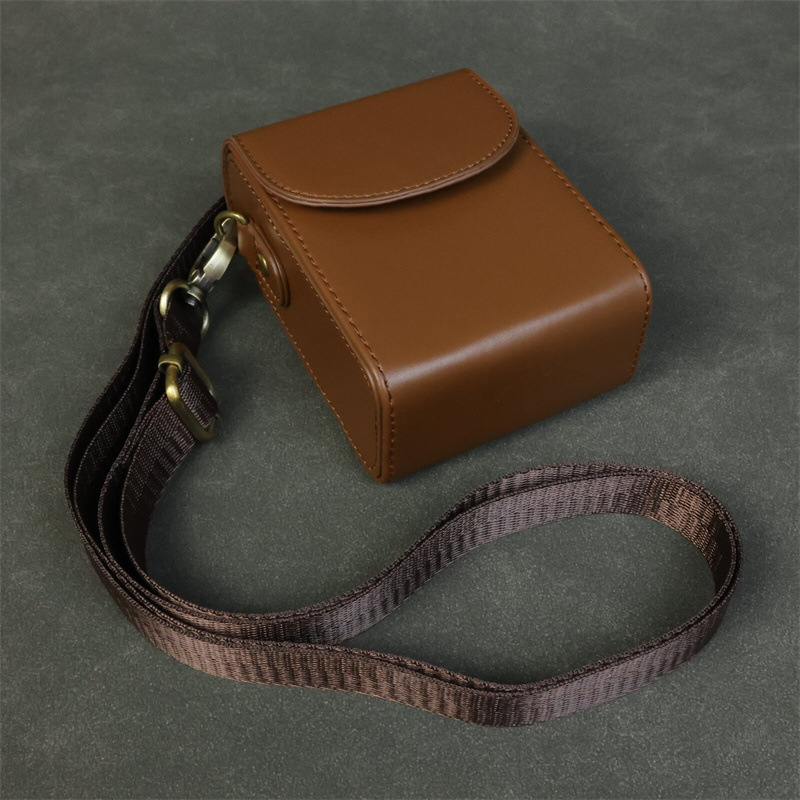 PU bőr kamera táska Canon G7X II / SX740 és Sony RX100 ZV1M2 – kézitáska, flanel bélés, 2023 tavasz megjelenés, uniszex