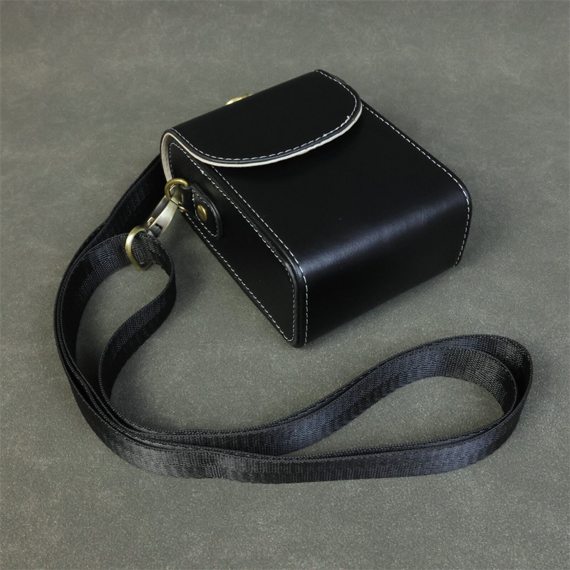 PU bőr kamera táska Canon G7X II / SX740 és Sony RX100 ZV1M2 – kézitáska, flanel bélés, 2023 tavasz megjelenés, uniszex