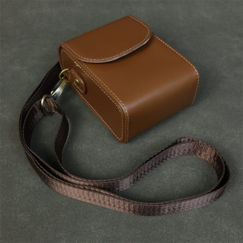 PU bőr kamera táska Canon G7X II / SX740 és Sony RX100 ZV1M2 – kézitáska, flanel bélés, 2023 tavasz megjelenés, uniszex