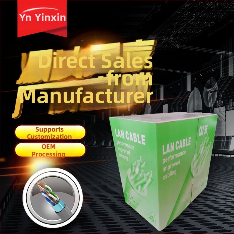 Cat5e FTP aizsargāts Ethernet kabelis, 24 AWG, 0,48 mm copper-clad aluminum vadītājs