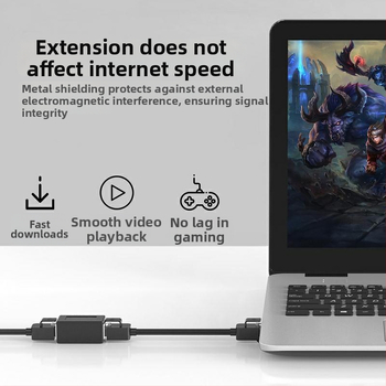 RJ45 tīkla savienotājs R-101 – vara vads, 0,3 m garums, divgalva, augsta veiktspēja, OEM pieejams