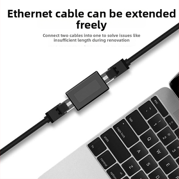 RJ45 tīkla savienotājs R-101 – vara vads, 0,3 m garums, divgalva, augsta veiktspēja, OEM pieejams