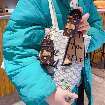 PU kožna novčanik za novčiće s kariranim uzorkom, ženski novčanik s privjeskom, ultra lagan i s proširivim kapacitetom