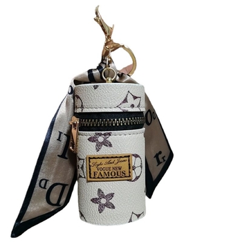 PU kožna novčanik za novčiće s kariranim uzorkom, ženski novčanik s privjeskom, ultra lagan i s proširivim kapacitetom