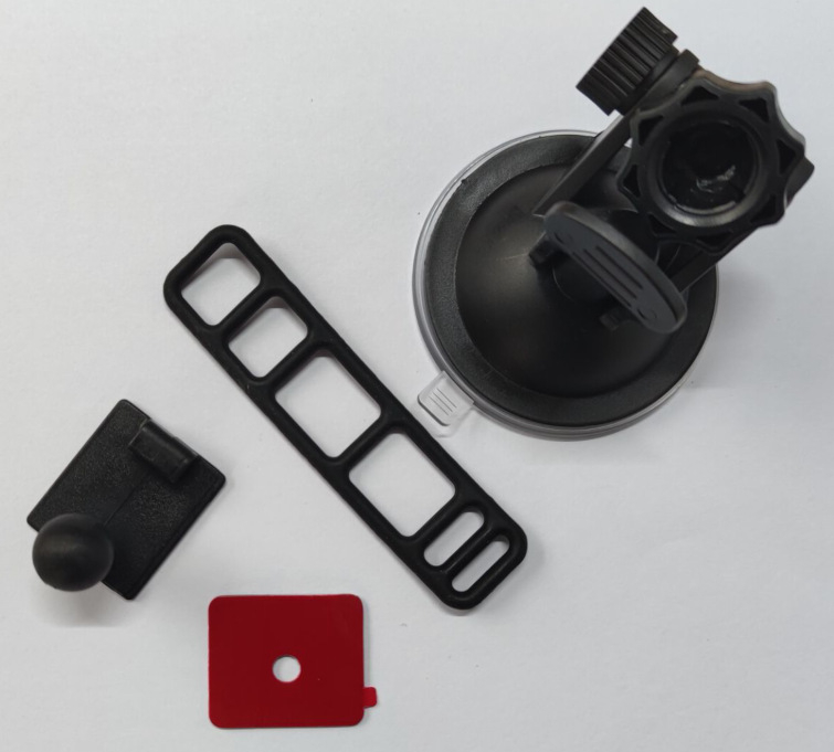 Suport ETC pentru mașină cu ventuză – Plastic, Stil minimalist (Model: Suport ETC cu ventuză pentru mașină; Material: Plastic; Stil: Minimalist; Personalizare: Disponibilă)