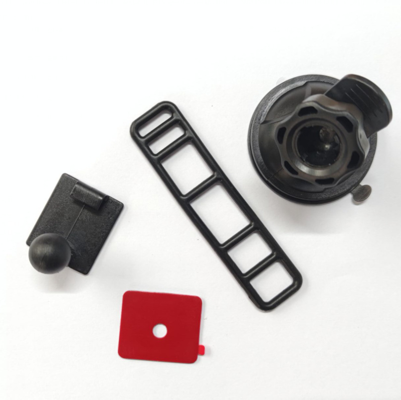 Suport ETC pentru mașină cu ventuză – Plastic, Stil minimalist (Model: Suport ETC cu ventuză pentru mașină; Material: Plastic; Stil: Minimalist; Personalizare: Disponibilă)