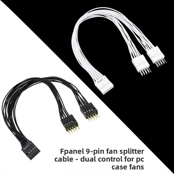 Jumper kabel 9-pinski za matičnu ploču, 1 na 2 za prednju ploču i kućište – dvostruka kontrola