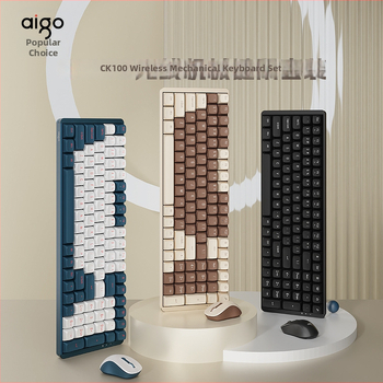 Set CK100 tastatură mecanică fără fir și mouse – Brand Aigo/Patriot, Model CK100, compatibil cu desktop și laptop