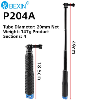 Selfie lazda, aliuminio lydinys, 4 dalys, apkrova 2–5 kg, skirtas Motion Camera