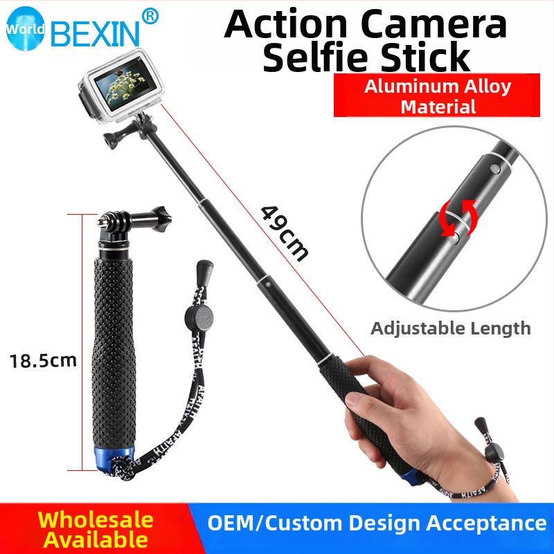 Selfie lazda, aliuminio lydinys, 4 dalys, apkrova 2–5 kg, skirtas Motion Camera