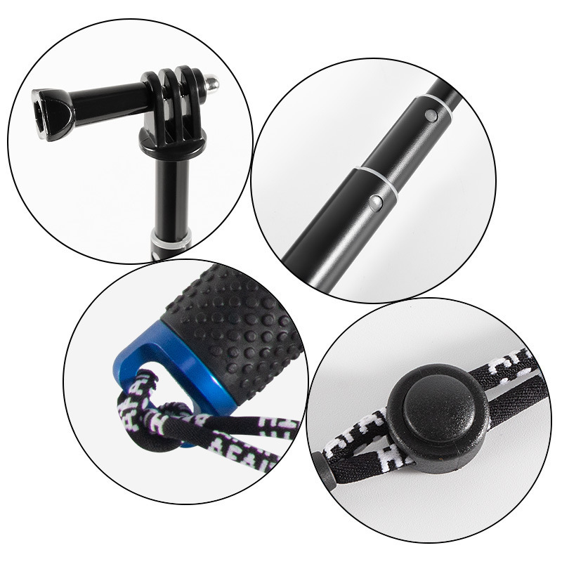 Selfie stick, aluminiu, 4 secțiuni, sarcină 2–5 kg, pentru Motion Camera